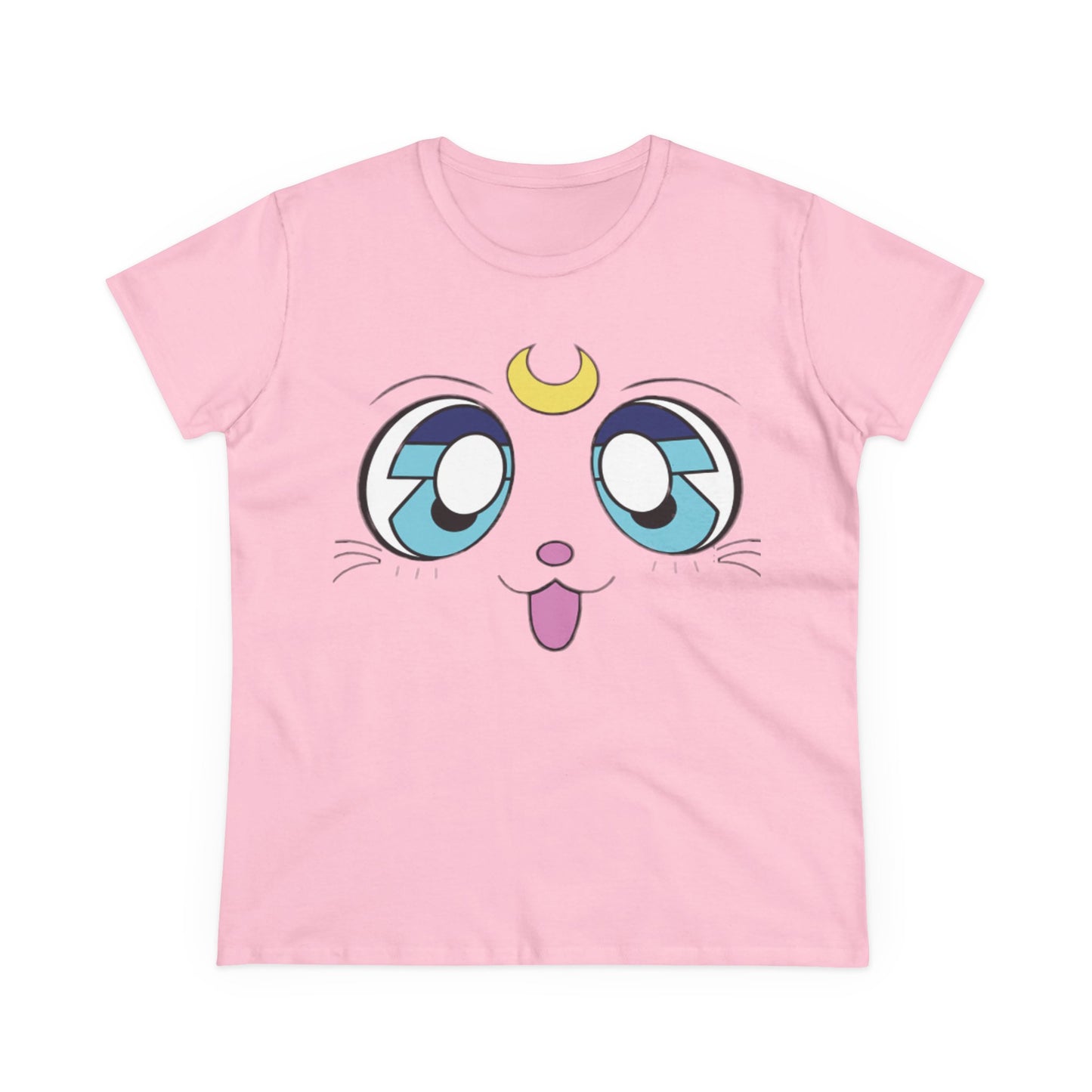 Moon Kitty Cotton Tee - KawaiiFits™