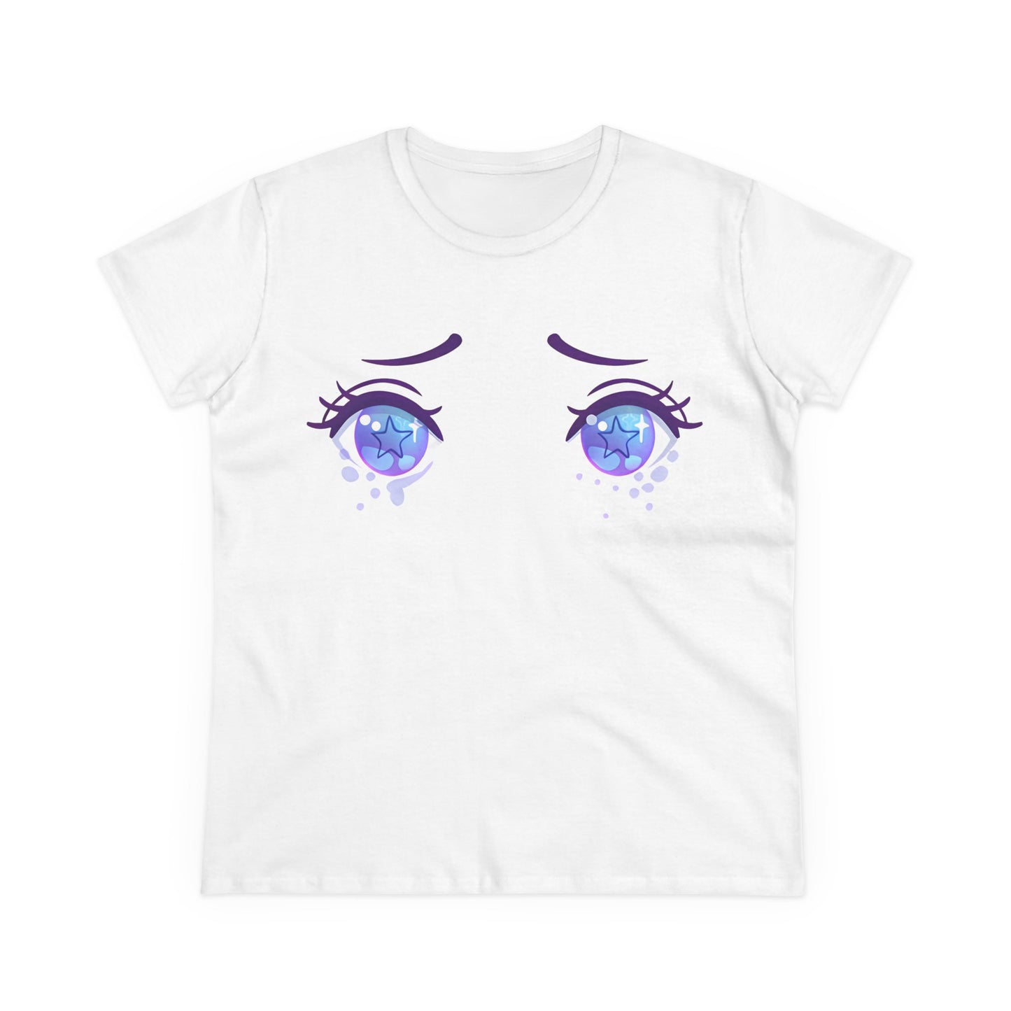 Galaxy Eyes Cotton Tee - KawaiiFits™