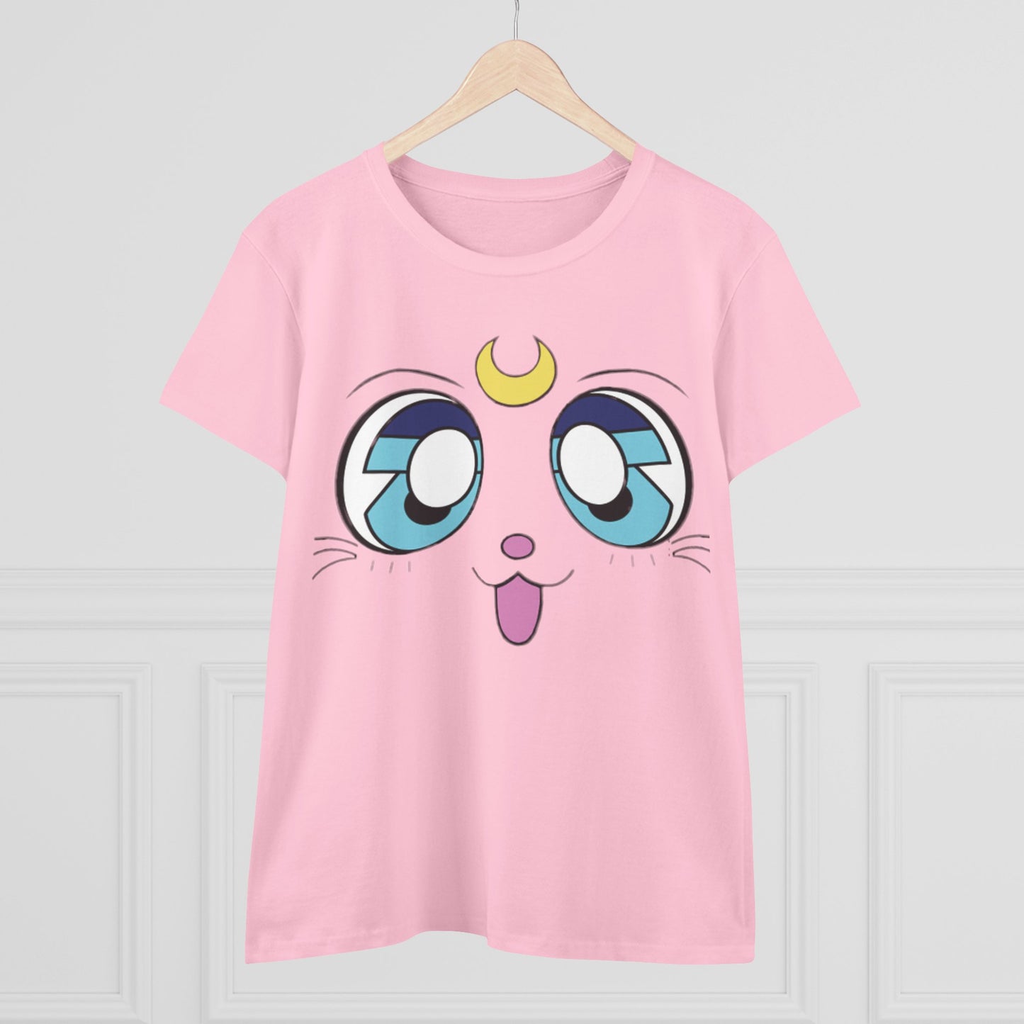 Moon Kitty Cotton Tee - KawaiiFits™