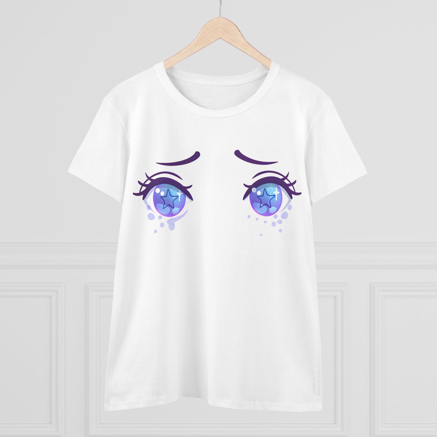 Galaxy Eyes Cotton Tee - KawaiiFits™
