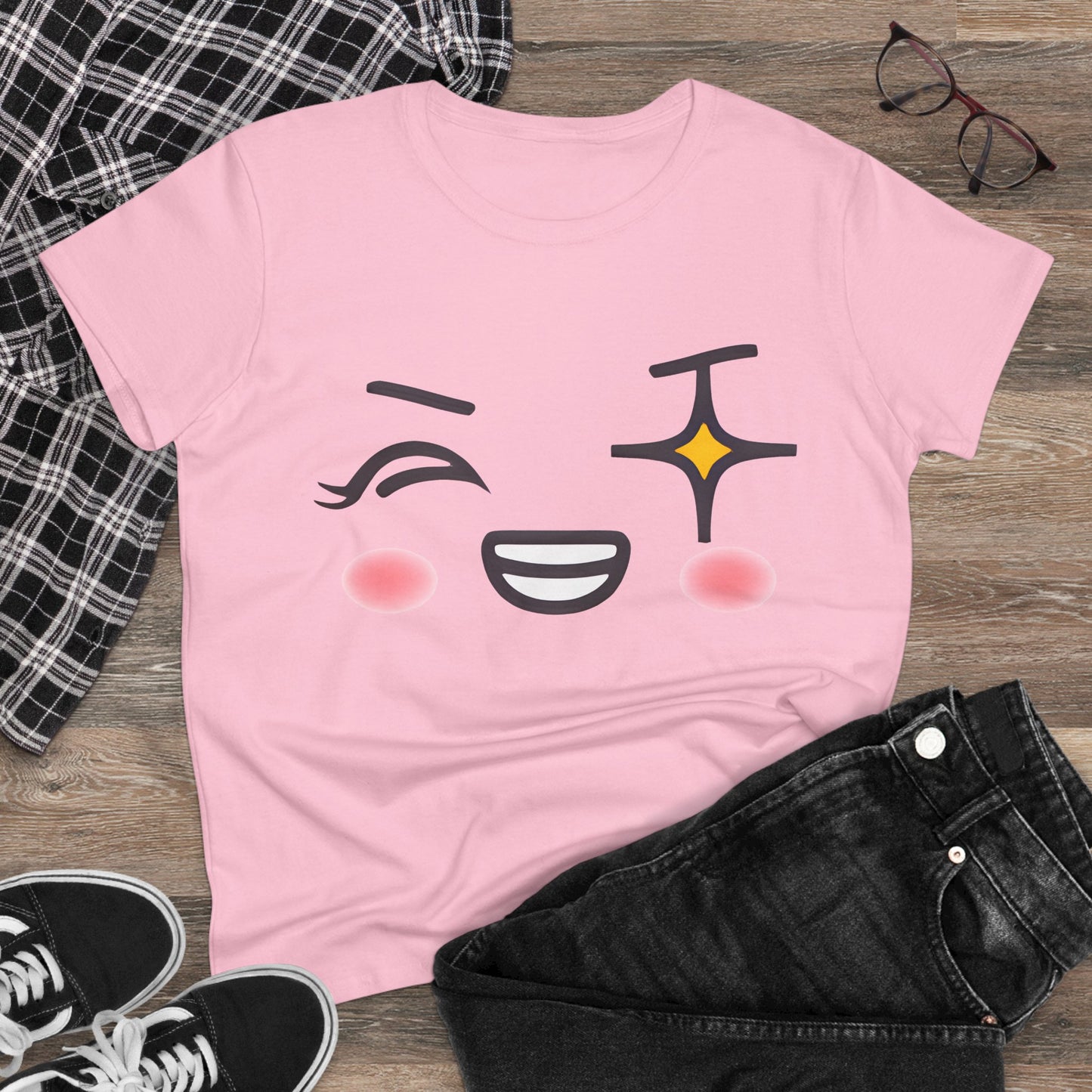 Wink Cotton Tee - KawaiiFits™