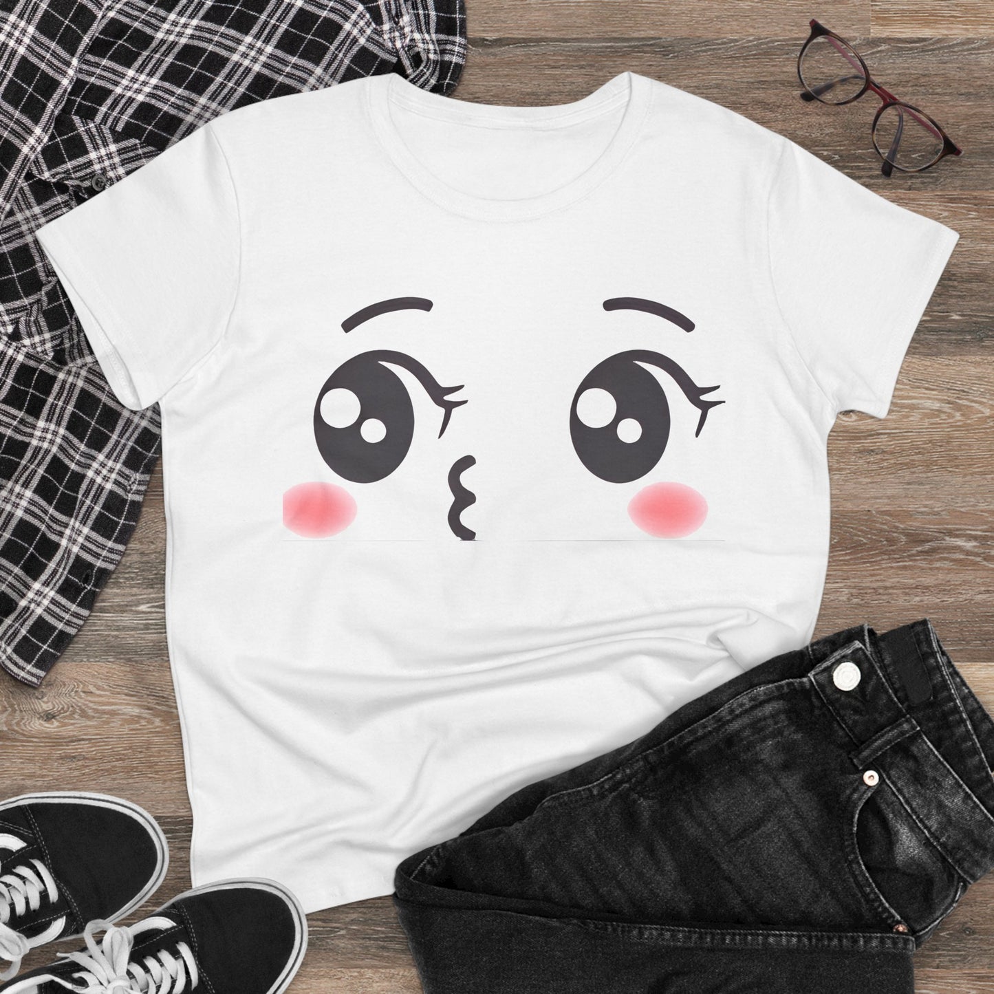 Kiss Cotton Tee - KawaiiFits™