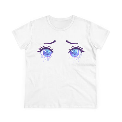 Galaxy Eyes Cotton Tee - KawaiiFits™
