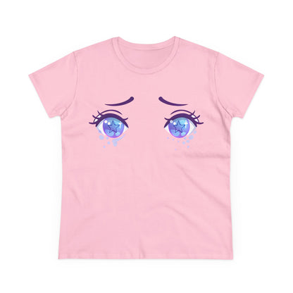 Galaxy Eyes Cotton Tee - KawaiiFits™