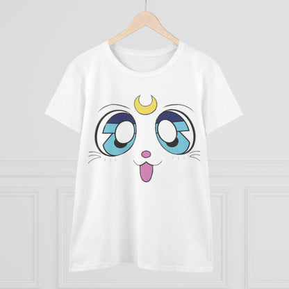 Moon Kitty Cotton Tee - KawaiiFits™