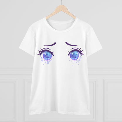 Galaxy Eyes Cotton Tee - KawaiiFits™