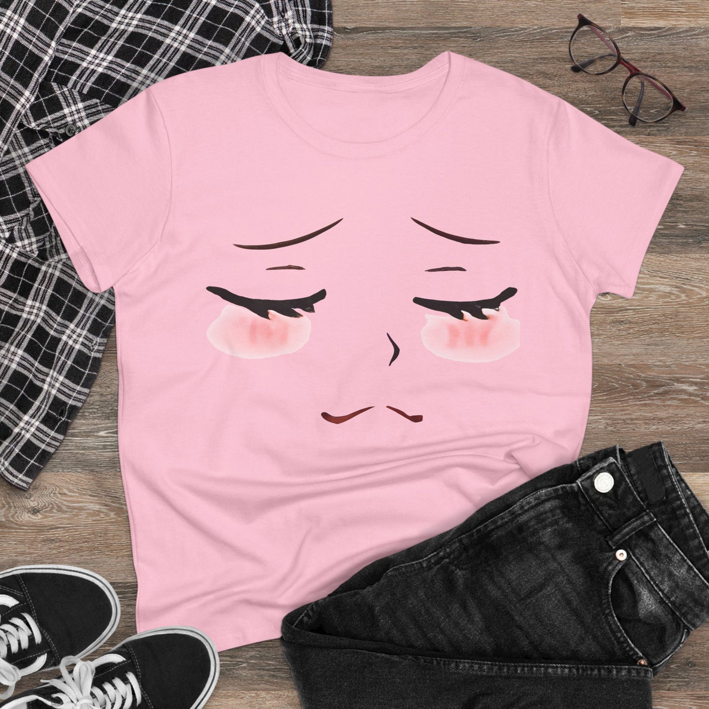 Shy Cotton Tee - KawaiiFits™