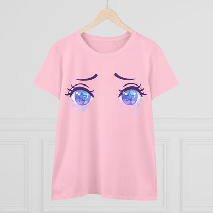 Galaxy Eyes Cotton Tee - KawaiiFits™