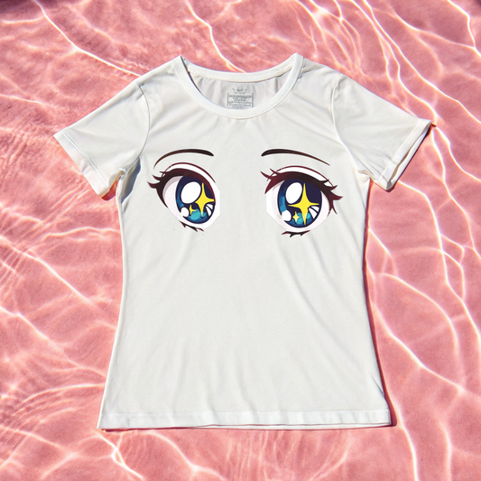 Star Eyes Cotton Tee - KawaiiFits™